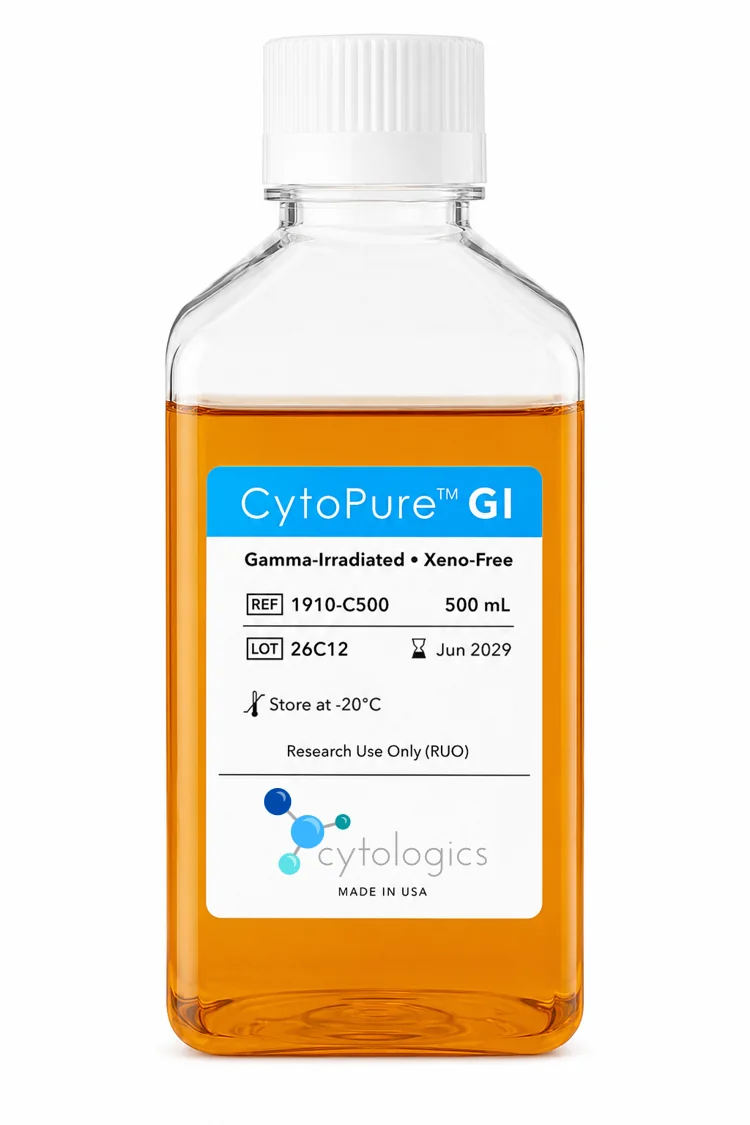 CytoPure™ GI gamma-irradiated human platelet lysate, 500 mL bottle