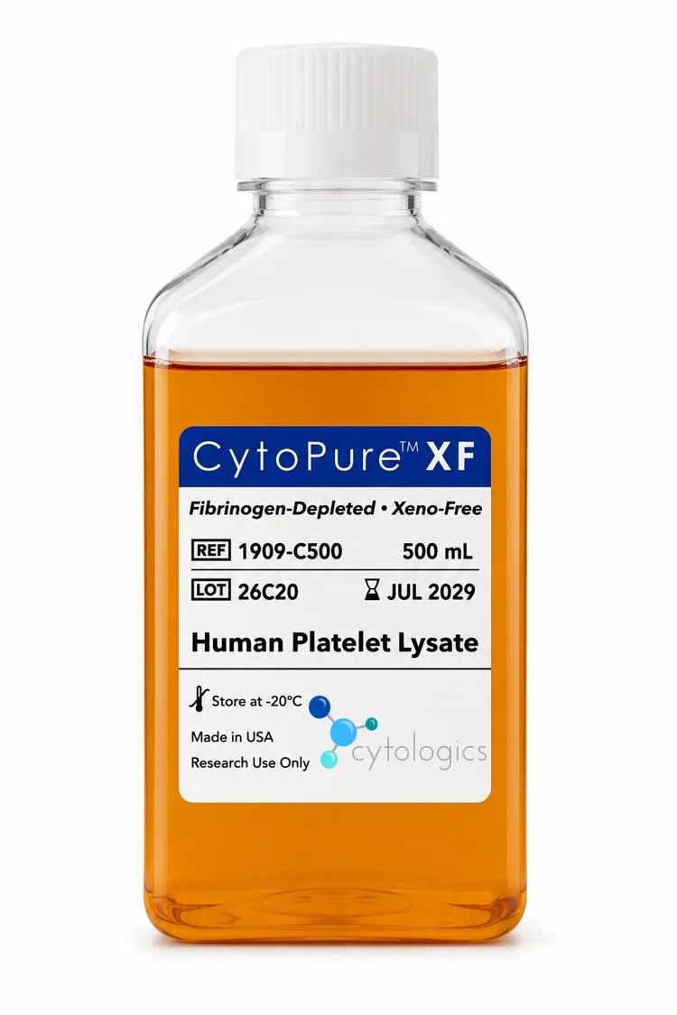 CytoPure™ XF human platelet lysate, 500 mL bottle